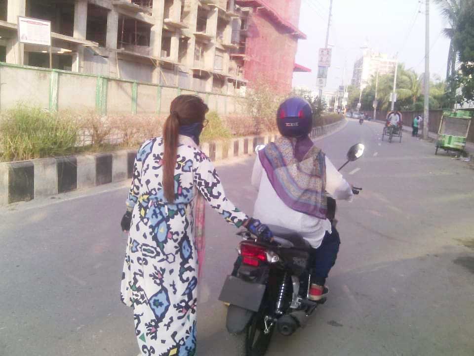 Take motorcycle, bike, scooter driving training by female trainers. Lady Scooter Driving Training Center mirpur, Dhaka, Bangladesh